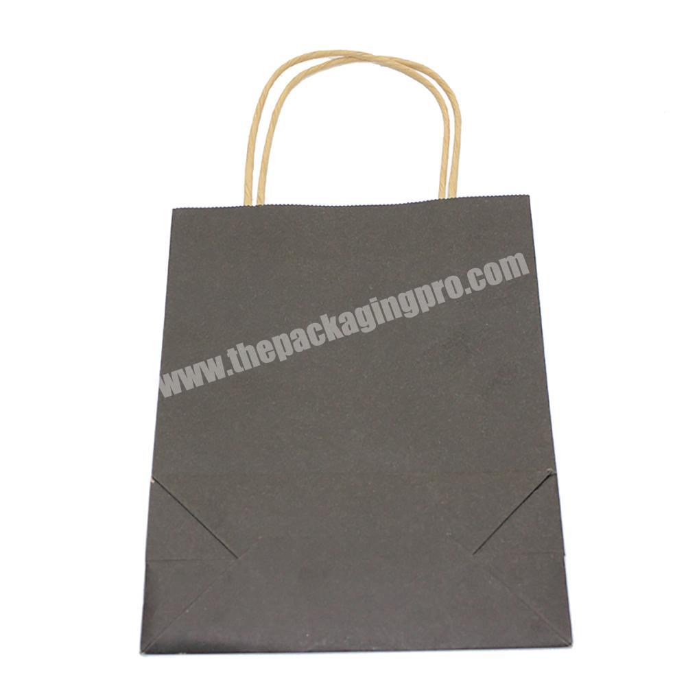 food kraft paper bags with handle,white paper bag with printed