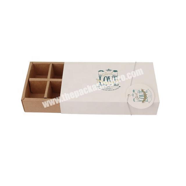 food packing  Baked pastry handmade chocolate box with eight plaid accept custom mass production food boxes