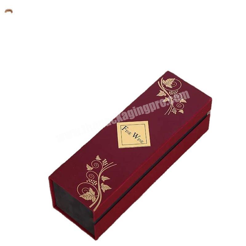 For Wine Packaging Gift Bottle And Paper Material Cardboard Best Quality Glass Bottle Paper Boxes Accept Custom Order