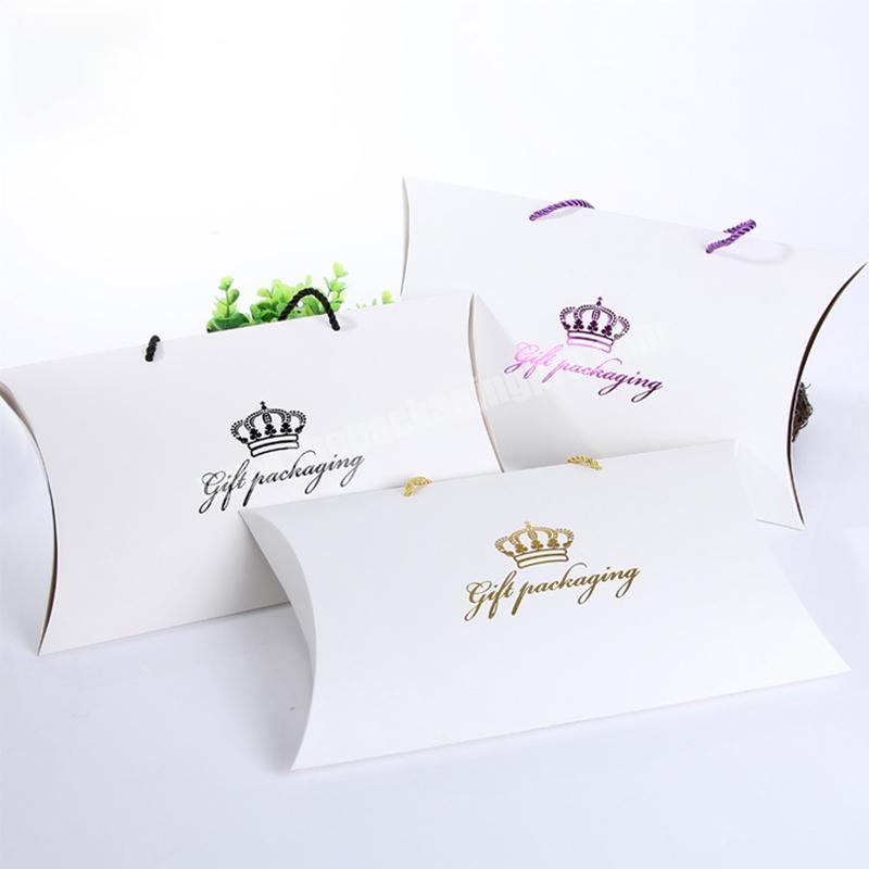 Free sample custom gift baby mini pillow gift box pillow boxes for clothing bundles