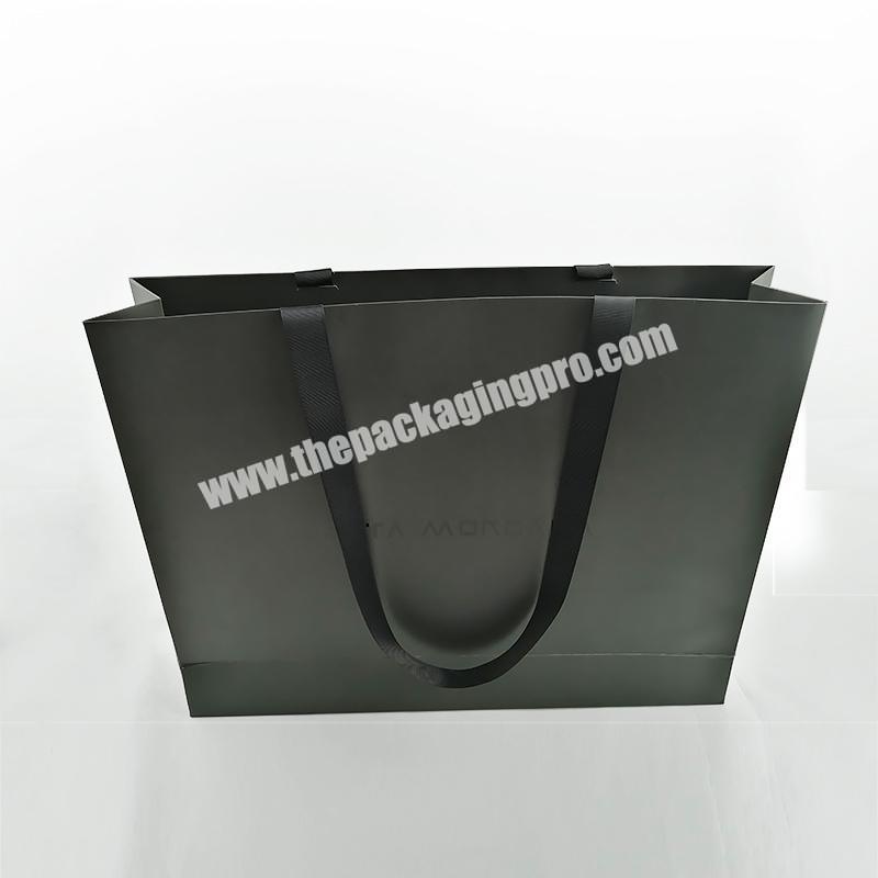 Free Sample Customized Gift Shopping Paper Bag Full Color Printing With UV