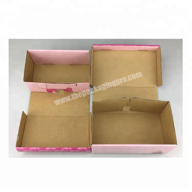 Free sample high end corrugated carton shoe box cardboard shoe box