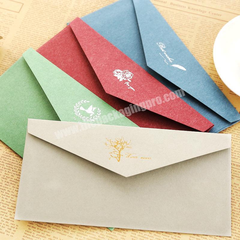 Free style customised factory wholesale high grade pearl paper enveloppe packaging envelopes