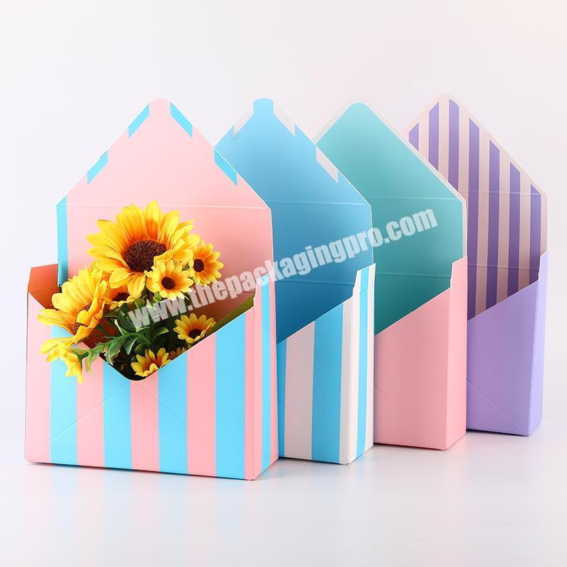 Fresh Flower Packaging Boxes Folding Paper Flower Gift Boxes For Christmas Wedding