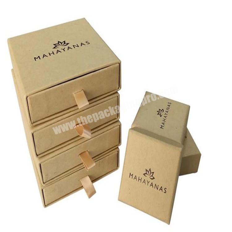 Friendly environment custom brown craft paper kraft package box