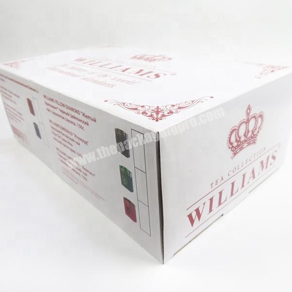 Fty White Color Custom Logo Corrugated Packaging Gift Paper Boxes