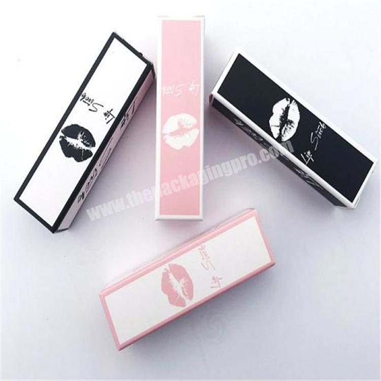 Full color print cheap price custom lip gloss boxes