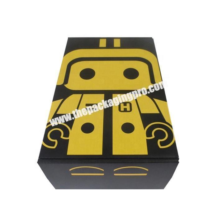 Full color printing corrugated toy paper packaging mailing box with cartoon pattern