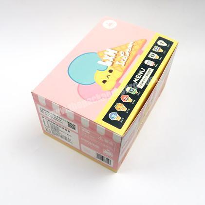 Full Color Printing Foldable Eco Friendly Paper Boxes For Ice Cream Packaging Boxes
