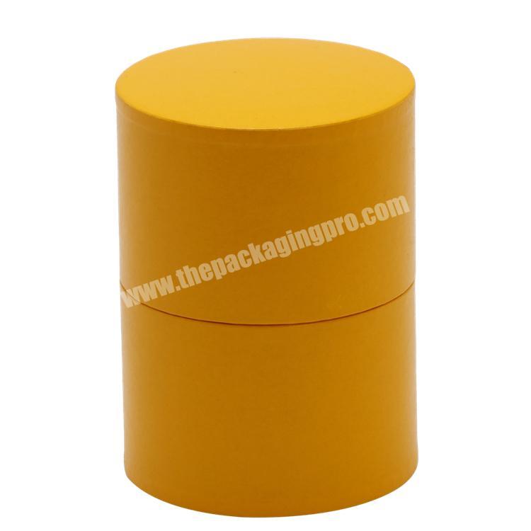 Full Colors Printing Round Cylinder Tube Paper Box with Pedestal for Health ProductChemicalPerfume