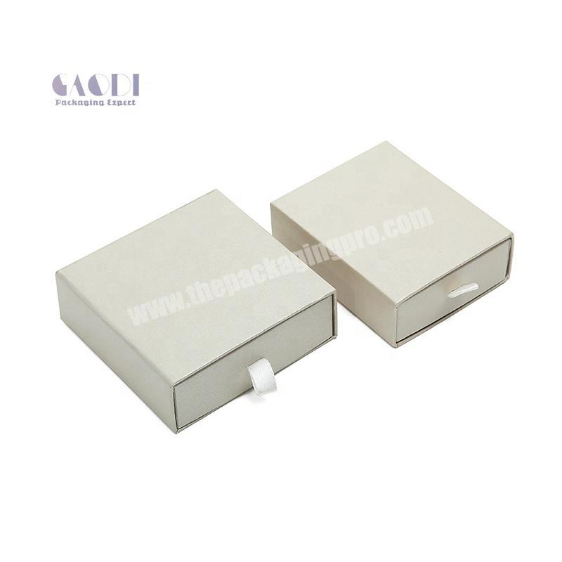 Gaodi OEM Printing High Quality Handmade Small Cardboard Drawer Style Paper Jewelry Box