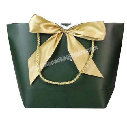 Gift bag golden gift box carton bag kraft paper gift handle bag