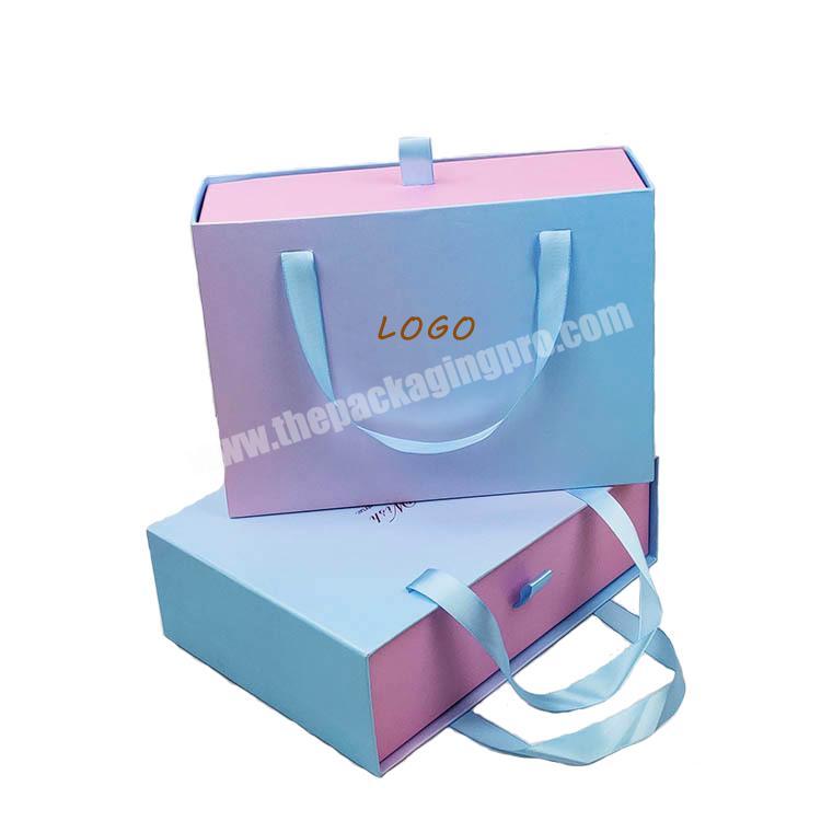 gift box rigid package box Custom Logo Print hot stamp laser luxury box