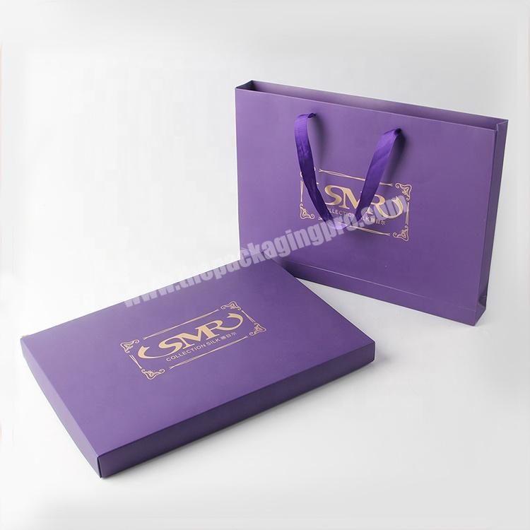 Gift cloth shopping bags wholesale luxury clothing box