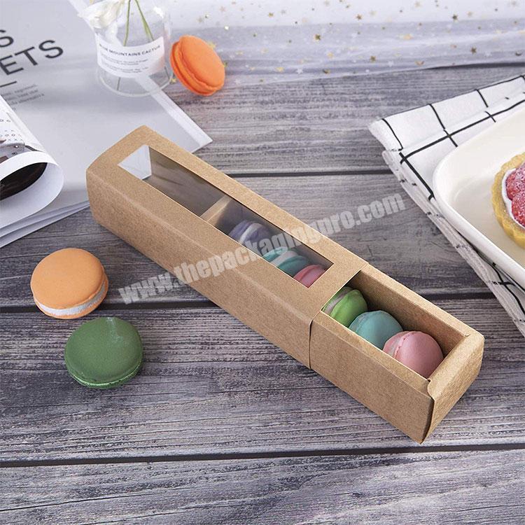 Gift For Laduree With Clear Insert Manufacturer In China Paper Packing Printed Cheap Cardboard Macaron Cake Packaging Box