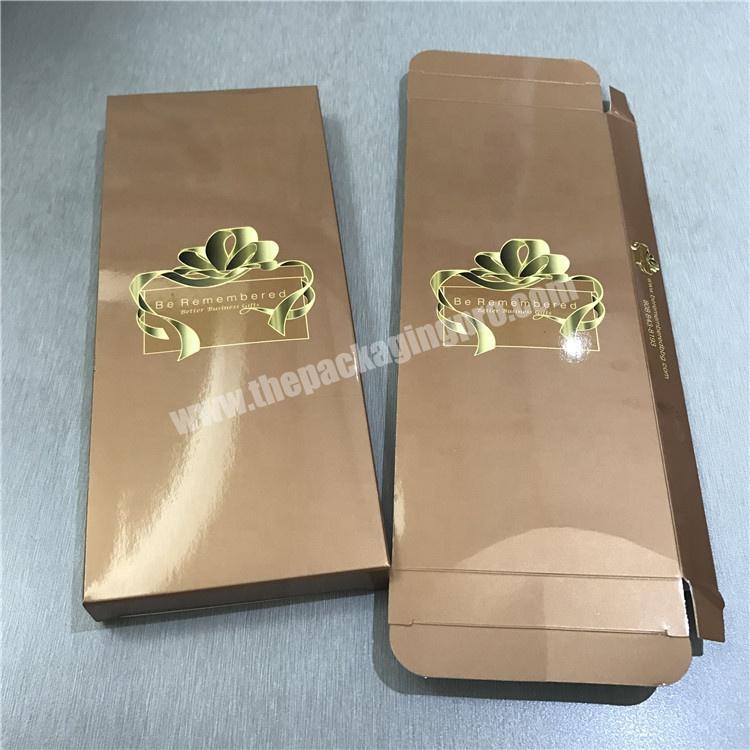 Gift packing glossy lamination paper chocolate packaging box