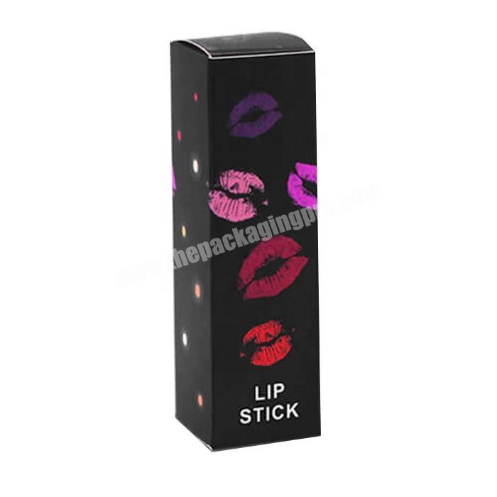 Glossy paper packaging box for lipstick