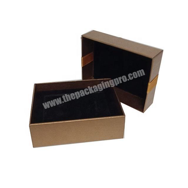 gold cardboard earings ring gift storage boxes jewellery with custom logo
