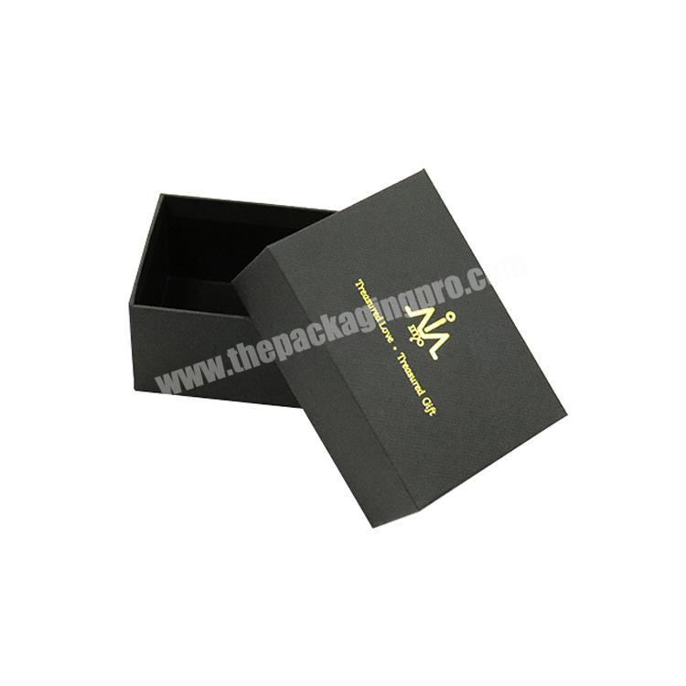 gold foil logo gift box square