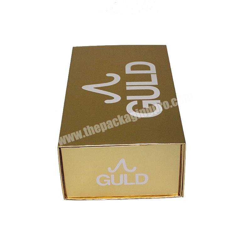 Golden Foldable Gift Paper Packaging Box