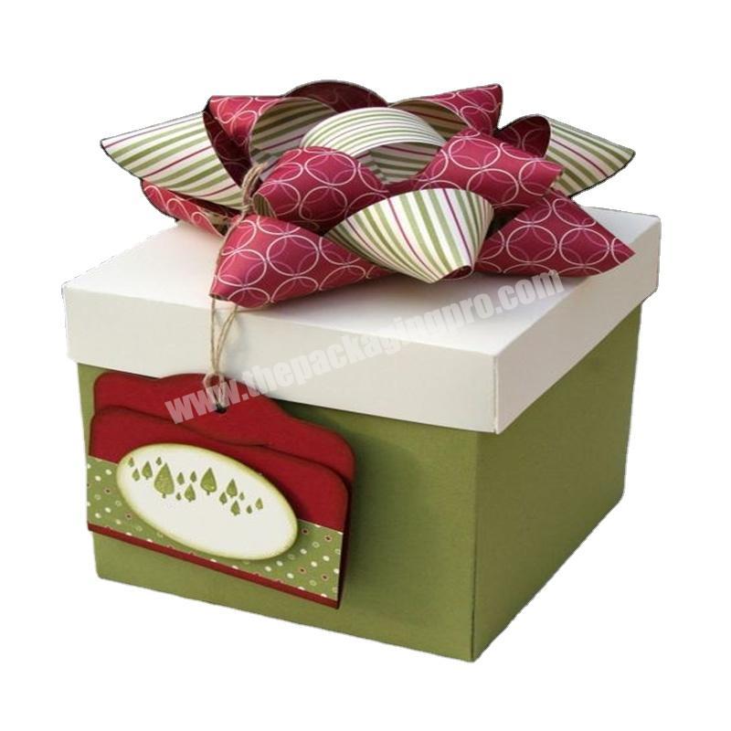 Golden supplier custom gift paper box for Christmas with good print