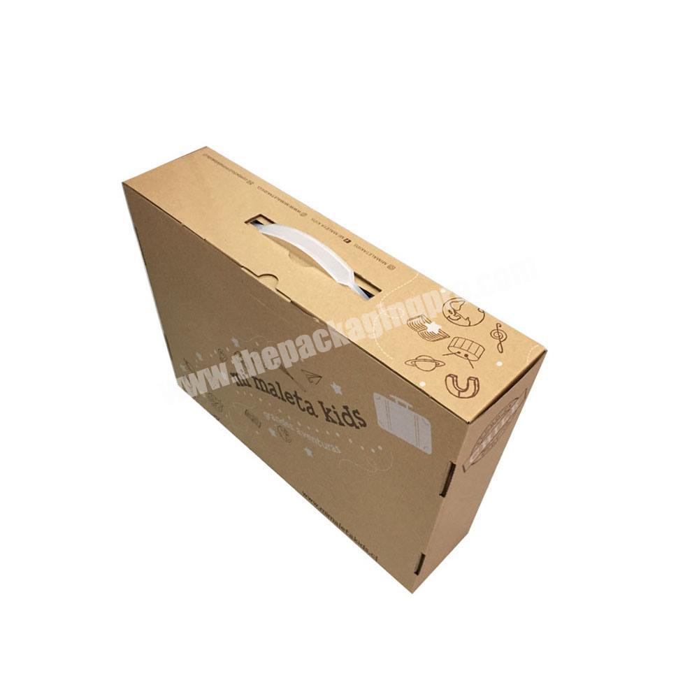 Good Price Corrugated Coated Paper Packaging Cardboard Suitcase Box With Handle