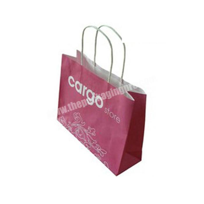 Good quality factory directly pillow packaging bag paper kraft with handle kraftpaper