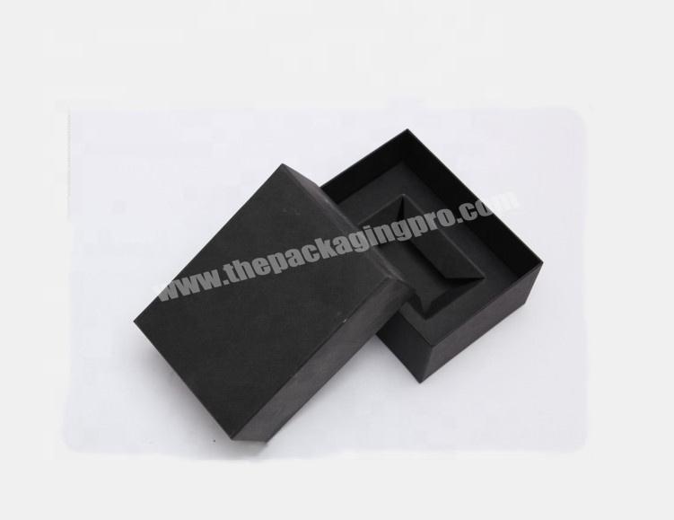 good quality paper gift box black cardboard square jewelry box