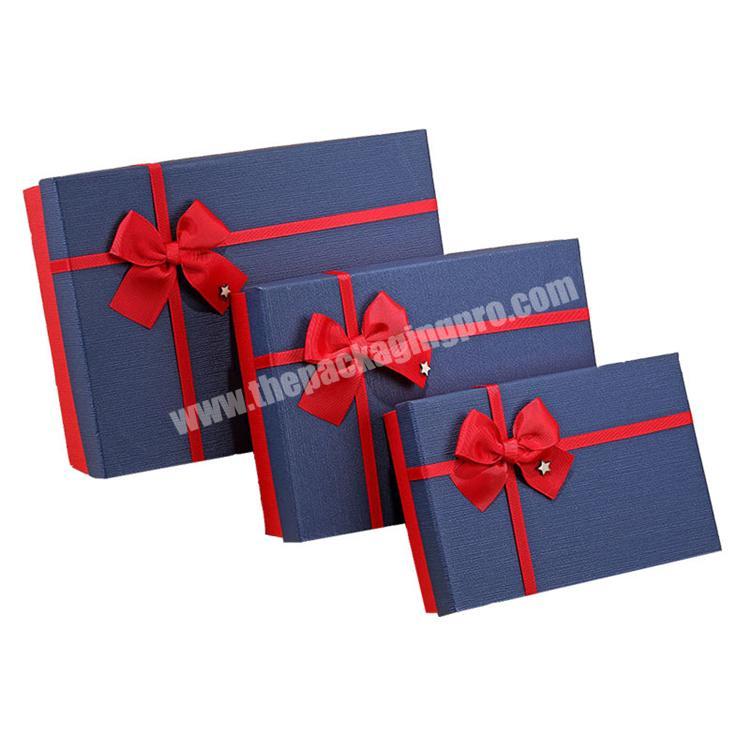 Good quality promotional fashion gift box packaging custom logo gift box designs