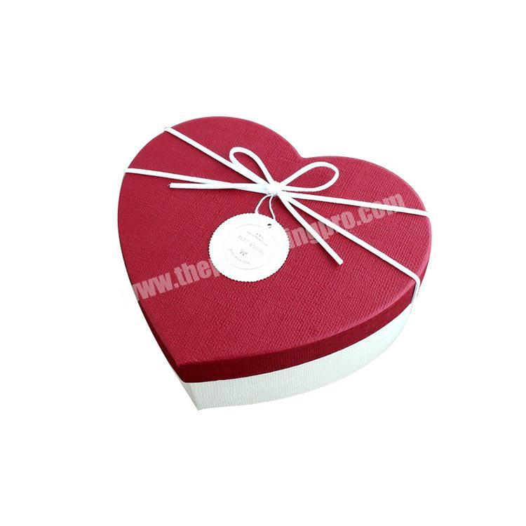 Good quality red Paper Packaging heart shaped gift box