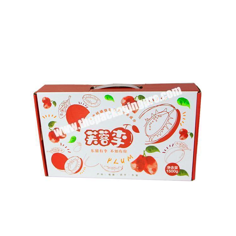 Good quality wholesale custom printed corrugated packaging fruit carton box