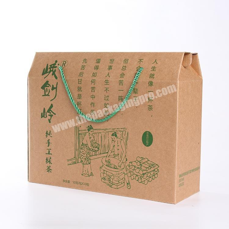 Green Tea Packaging Packets Food Box With Window Packaging Gift Box For Tea