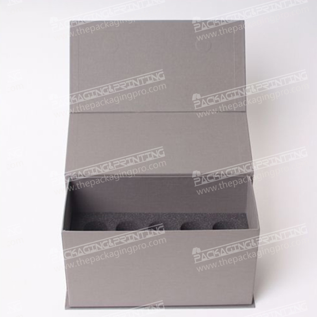 Grey Clamshell Packaging Box
