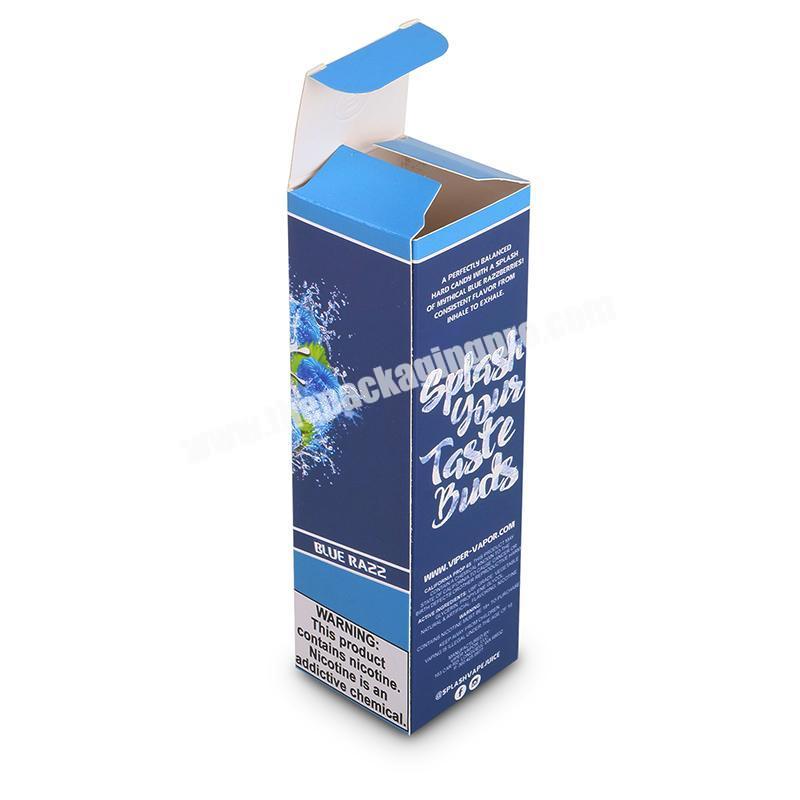 guangzhou custom Toothpaste packaging  Essential oil recycl small  blue paper box