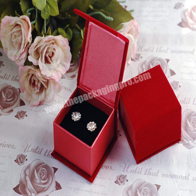 Guangzhou factory supply love gift magnetic box ring set storge jewelry box