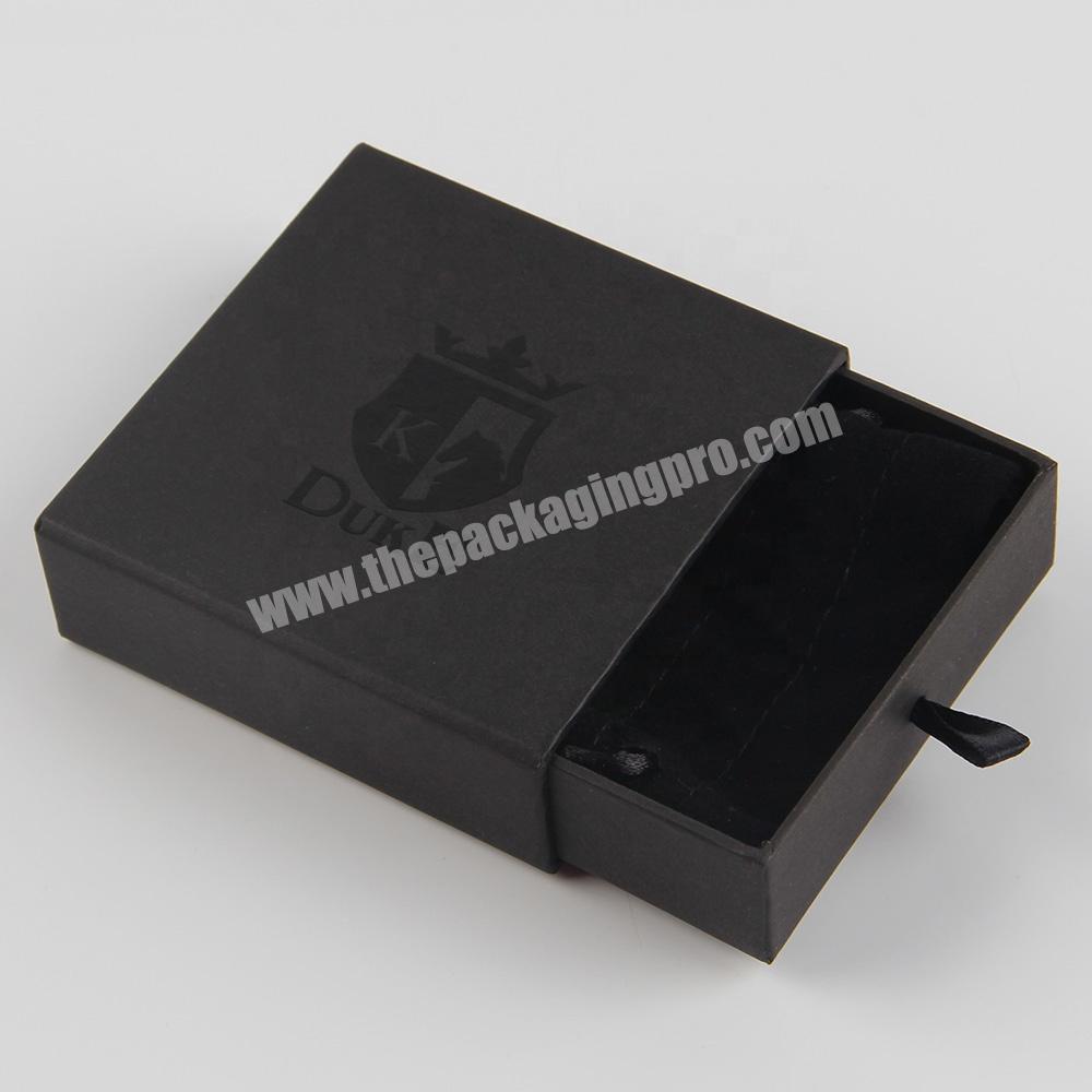 guangzhou small flat cardboard sliding gift box for jewellery packaging