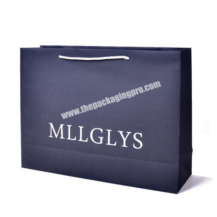 Guangzhou T-Shirt apparel packaging handle paper bags with your own logo