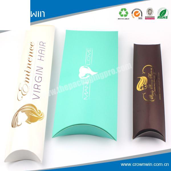 Hair Extensions Packaging Box Wig Paper Gift Pillow Box