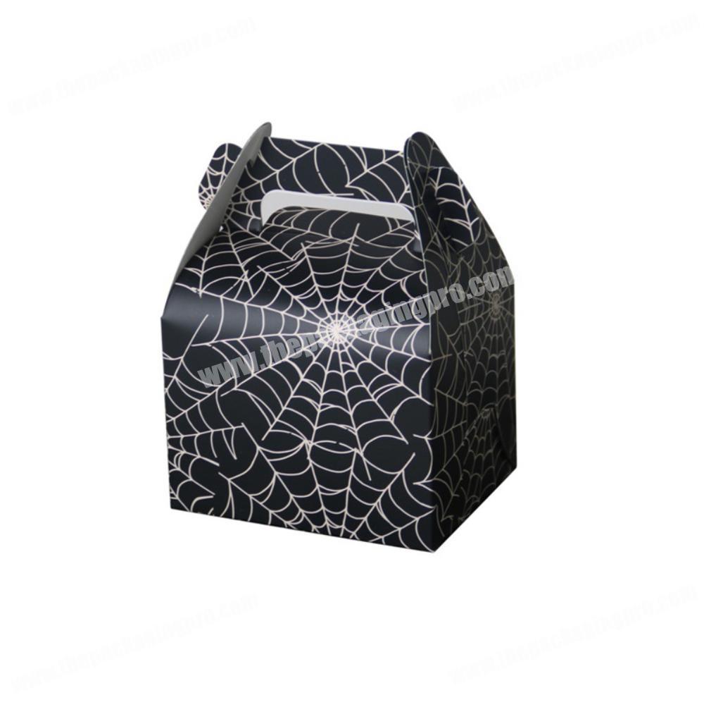 Halloween theme black spider gift bags paper party favor bag