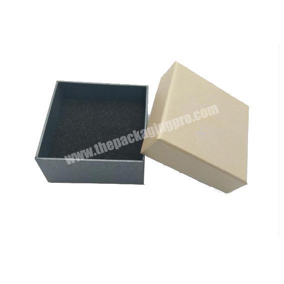 Hand made rigid paper box gift square for packing