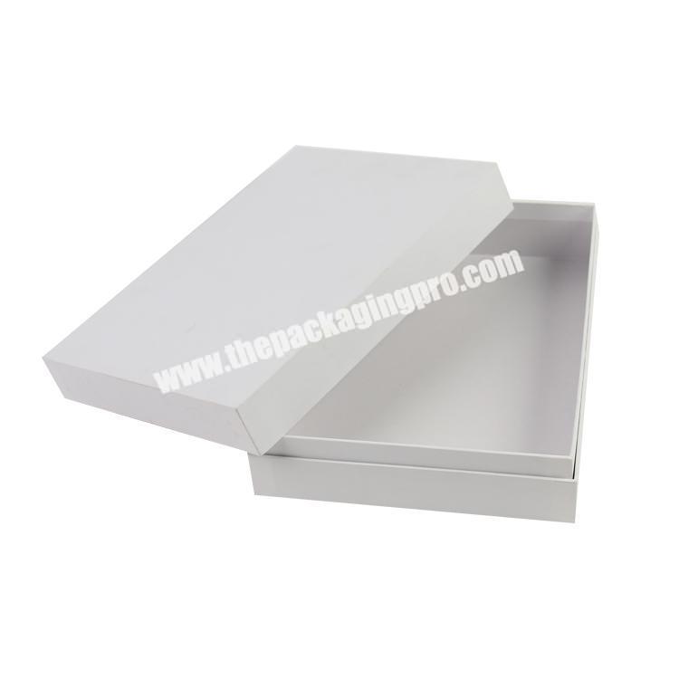 handcraft rigid cardboard plain packaging boxes for clothes
