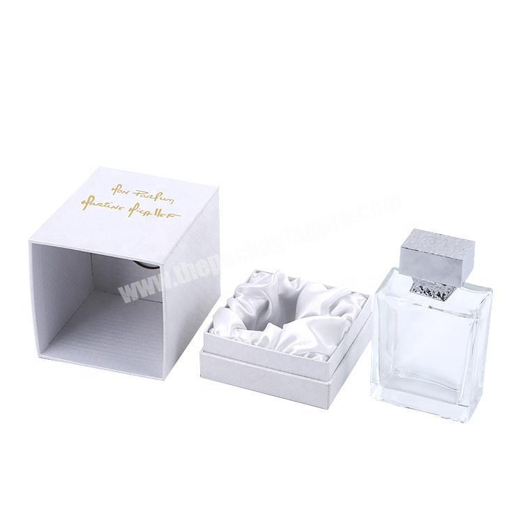 Handmade Cardboard Paper Packaging Cosmetic Essential Oil Perfume Bottle Gift Box With Silk Inserts