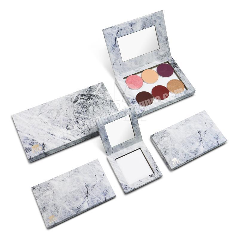 Handmade empty magnetic eye shadoweyeshadow palette case packaging  with mirror