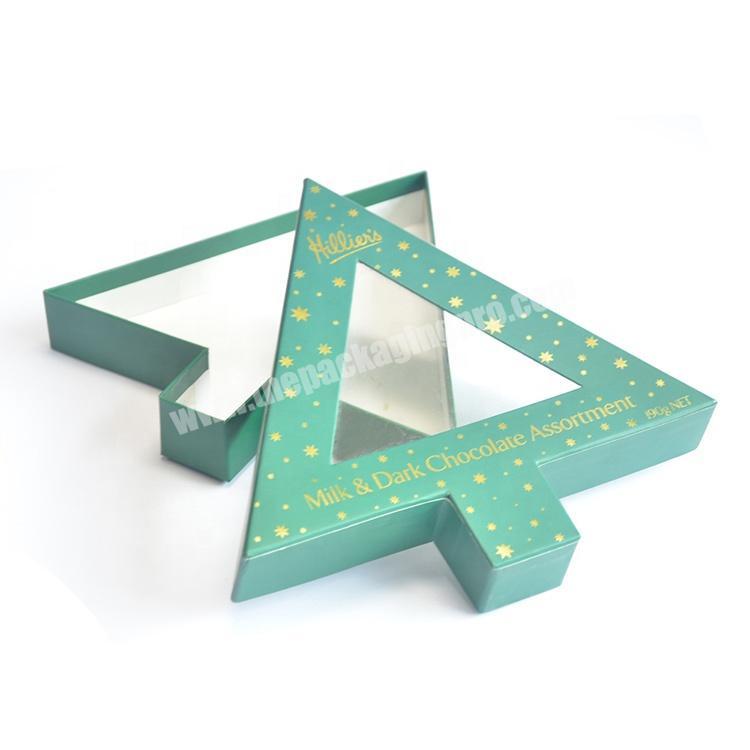 Handmade Paperboard Paper Packaging Tree Shape Wedding Chocolate Display Gift Box