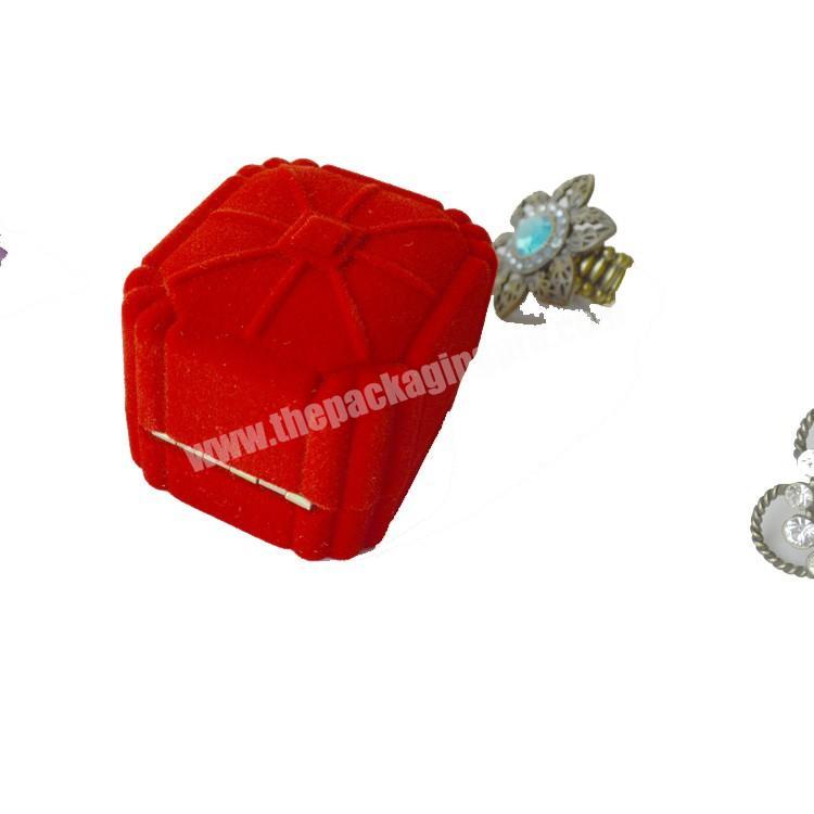 Handmade Portable Small Velvet Ring And Jewelry Gift Box
