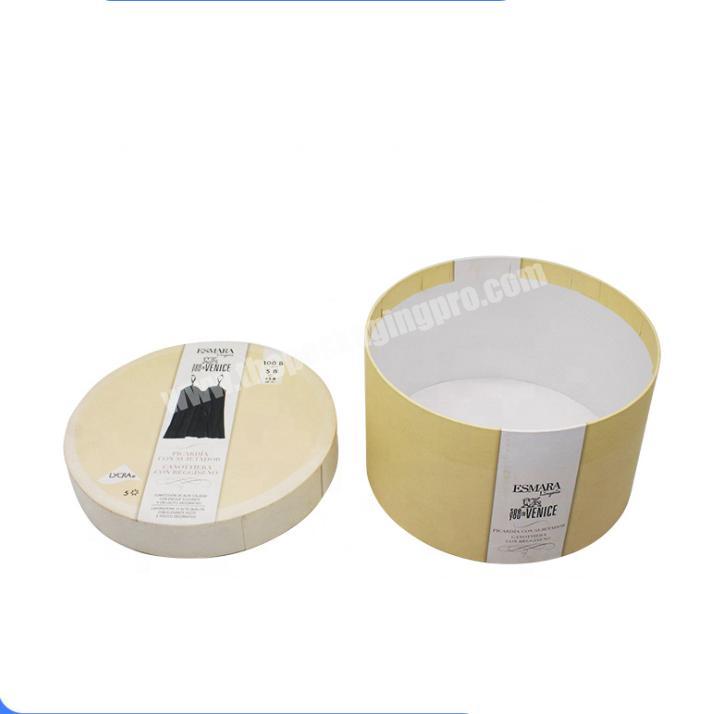 Haojun Packaging Cylinder Pajamas Packaging Box Round Underwear Packaging Box for Brand