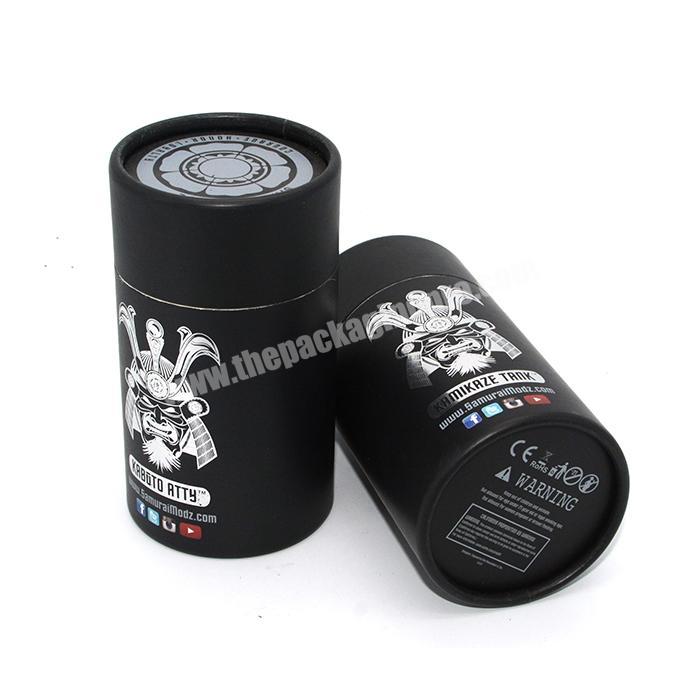 hard cardboard cosmetic tube round boxes wholesale black round paper box