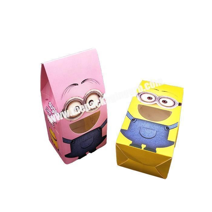 Hard quality custom shaped white colour small paper candy bag