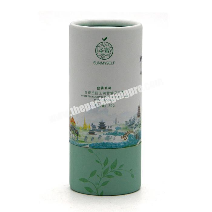 Hard round cardboard tube round paper can box with lid