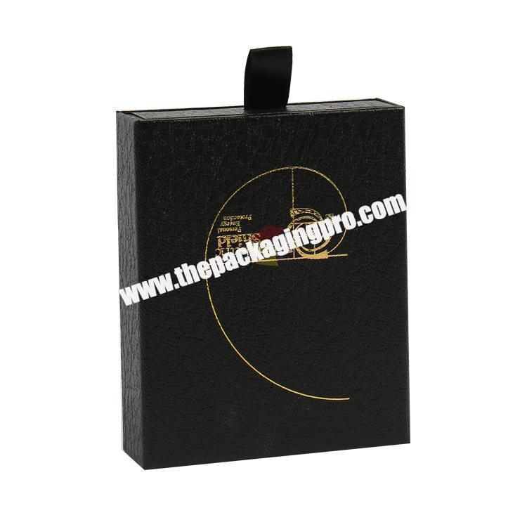 hard texture paper gilding drawer jewelry box packaging